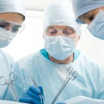 Group of surgeons